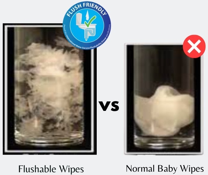 flushable wipes